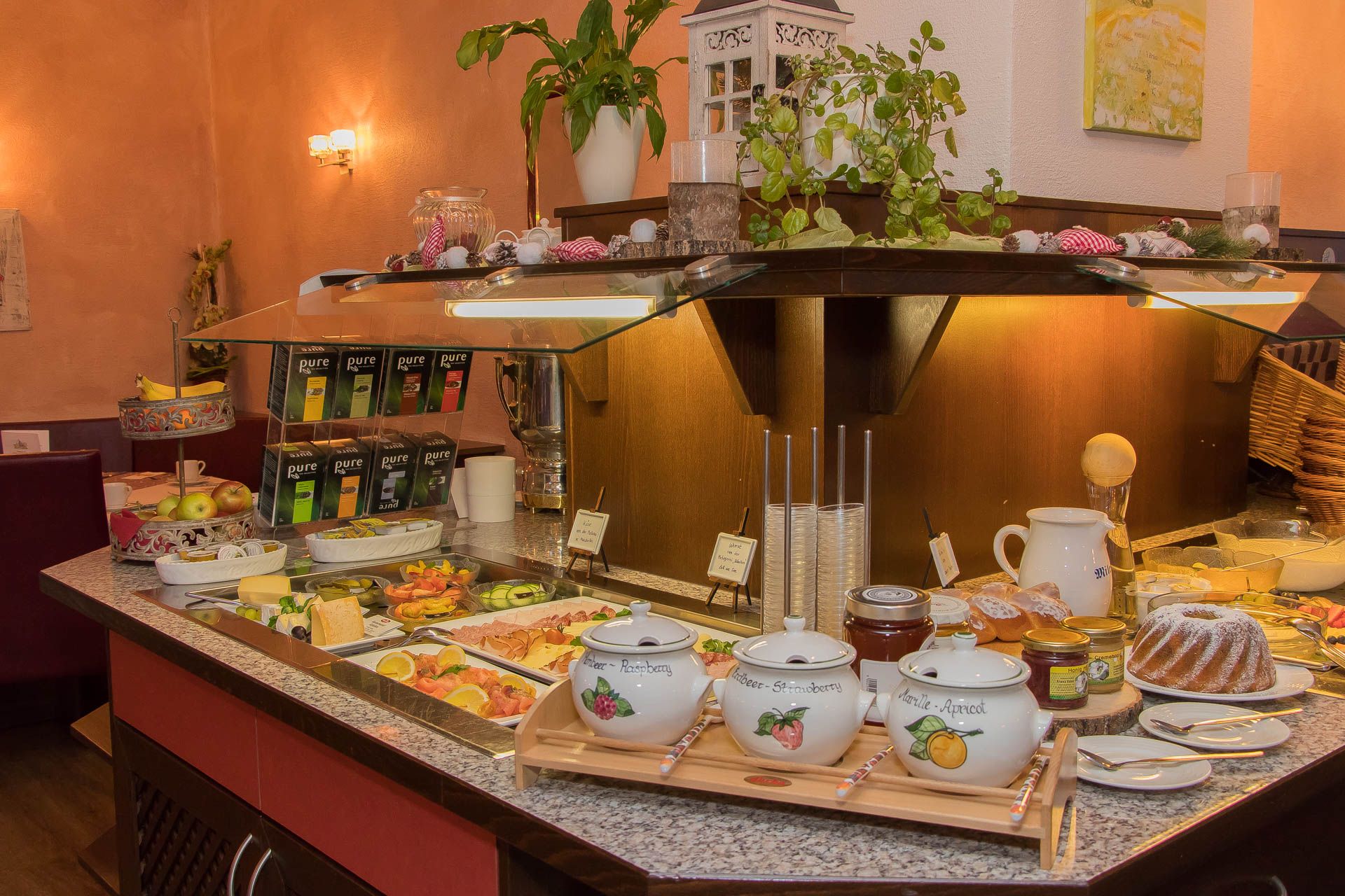 Frühstücksbuffet im Sporthotel Kitz