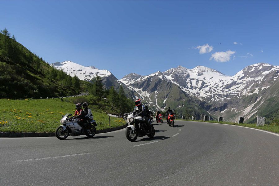 Motorcycle tour on the largest mountain in Austria