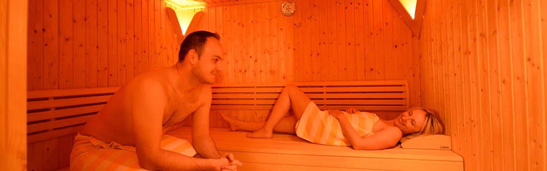 Sauna im Sporthotel in Bruck